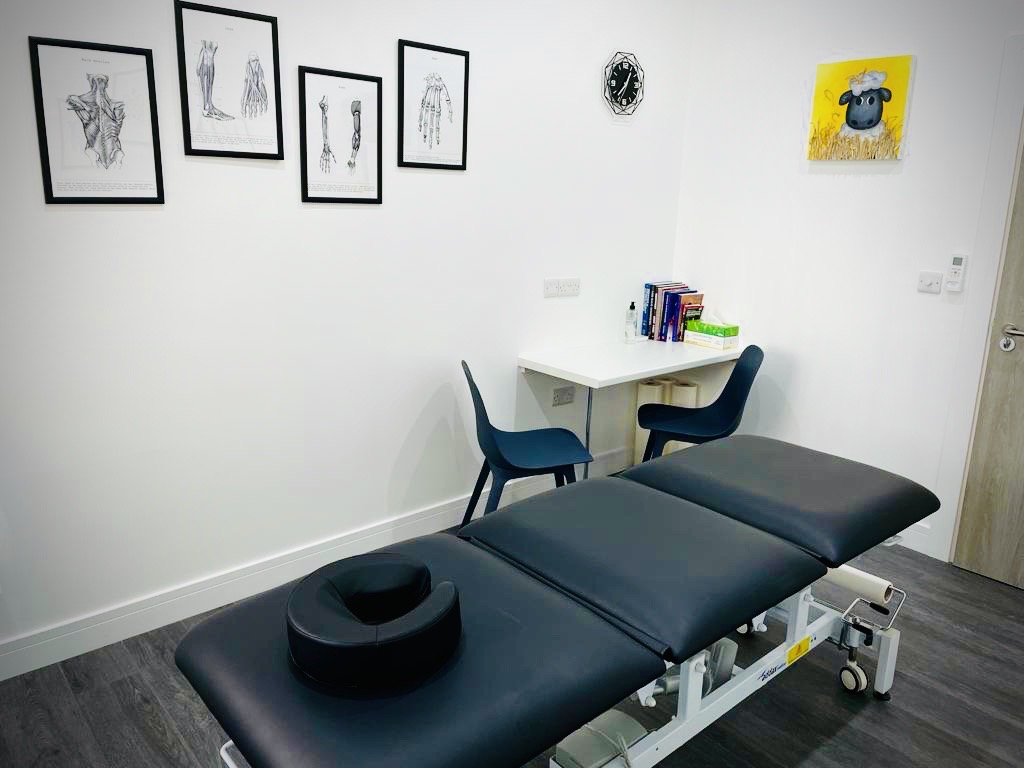 showing treatment couch